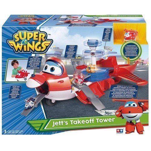 Aviao super wings jett transformer gigante barao 83417 - Aviões e